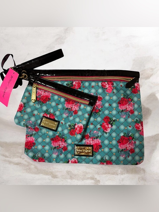 Betsey Johnson Handbags - Floral Quilted Wristlet Set